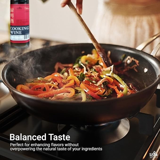 Fusion Select Authentic 750ML Chinese Cooking Wine - Traditional Hand-Brewed Shaoxing Rice Wine for