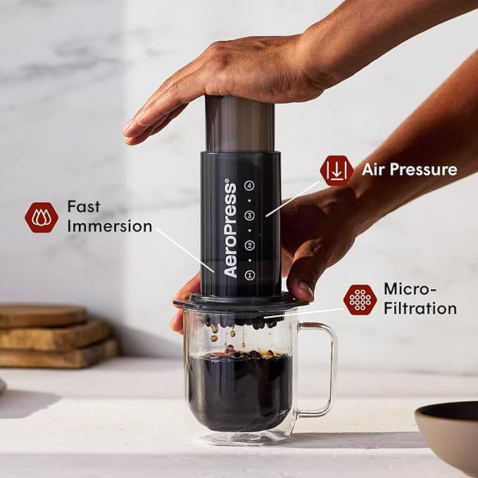 AeroPress Original Coffee Press – 3 In 1 Brew Method Combines French Press, Espresso, Full Bodied