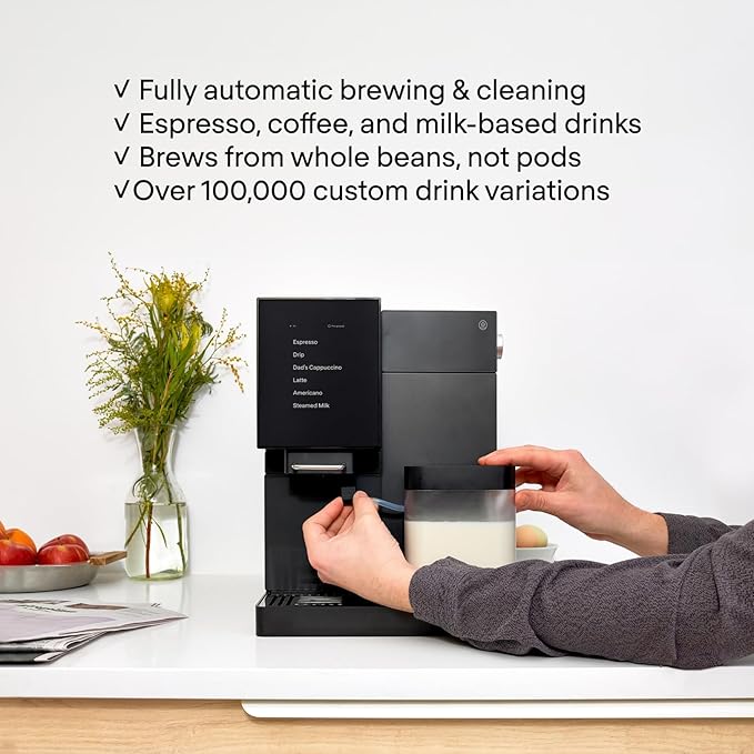 Terra Kaffe Super Automatic Espresso Machine - App-Enabled Coffee Machine - Auto Wake & Sleep - All