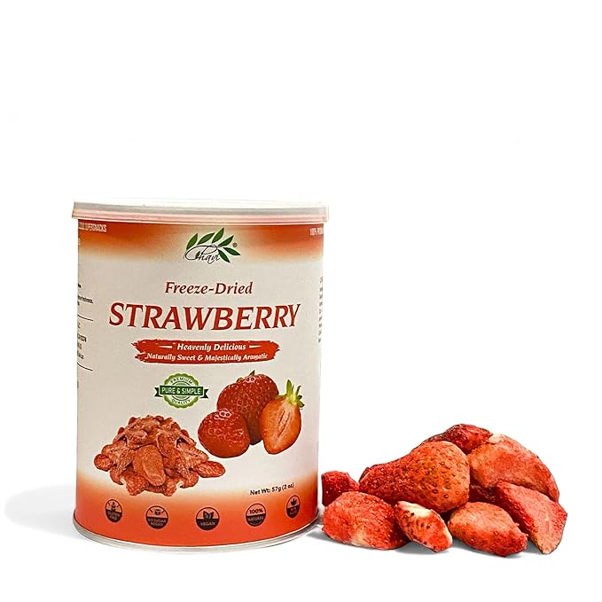 CHAVI Freeze-Dried Strawberry | Healthy 1 Ingredient Superfood - No Added Sugars or Preservatives