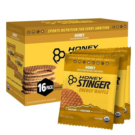 Honey Stinger Organic Honey Waffle, Energy Stroopwafel for Exercise, Endurance and Performance