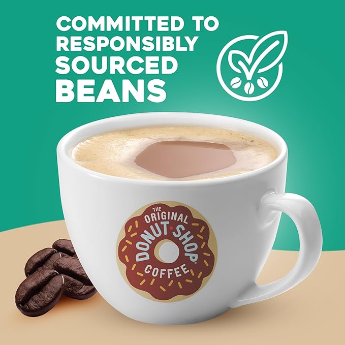The Original Donut Shop Vanilla Cream Puff Coffee, Keurig Single Serve K-Cup Pods, Medium Roast, 96