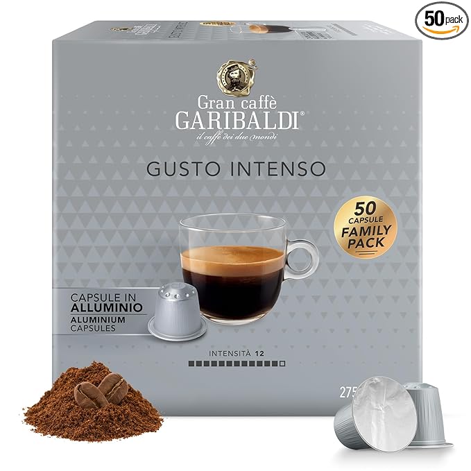 Gran Caffè Garibaldi Espresso Pods, Italian Roasted Coffee, Compatible Nespresso Original Line