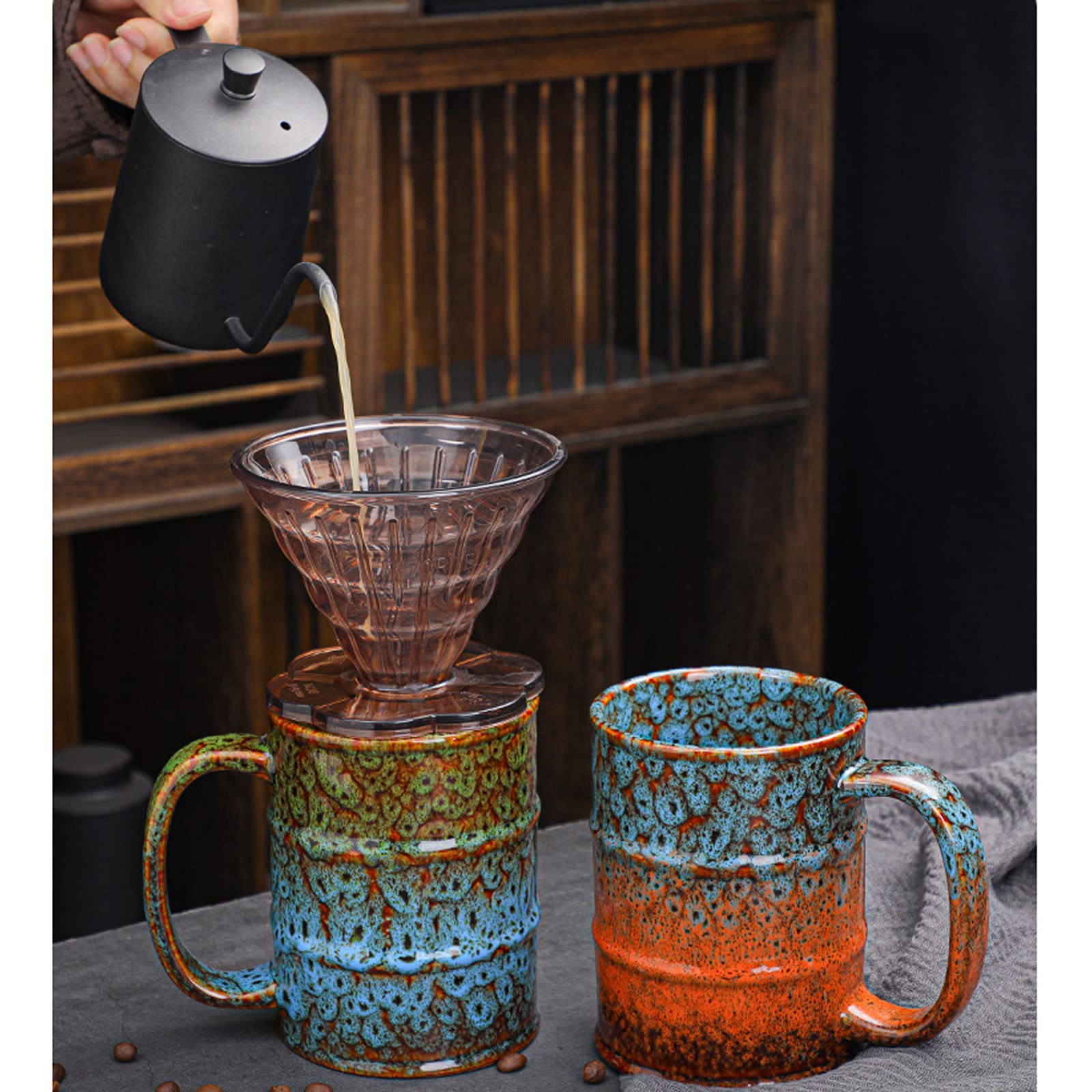 LGQ Coffee Mug,20 Oz Coffee Cups Ceramic Tea Cup Large Coffee Mug for Office and Home - Dishwasher