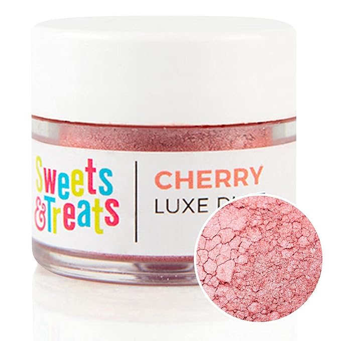 Luster Dust Edible Cake Decorations, Red Edible Luster Dust for Cakes, Edible Red Dust for Cupcake
