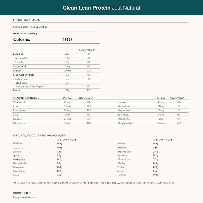 Nuzest - Pea Protein Powder - Clean Lean Protein, Premium Vegan Plant Based Protein Powder, Dairy