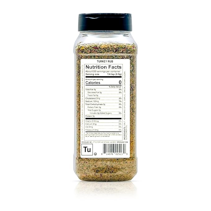 Spiceology - Turkey Rub - Savory Poultry Seasoning and Spice Blend - Use On: Pork, Turkey, Chicken