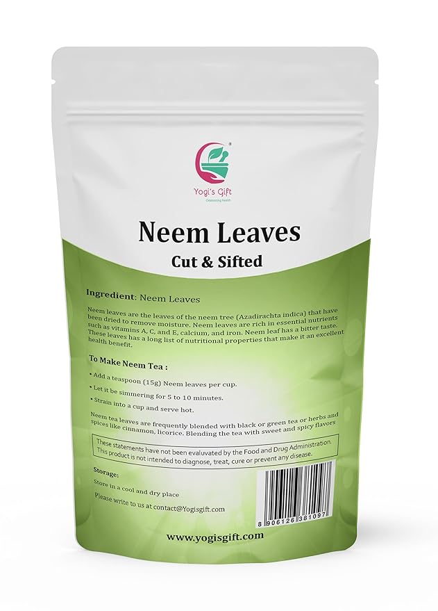 Neem Leaf 1 lb (454 grams) | 100% Natural Tea | Neem Leaves Cut and Sifted | Azadirachta Indica