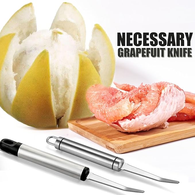 Grapefruit Spoon Knife Serrated Edge Stainless Steel Fruit Knife Grapefruit Utensils Tool Dessert