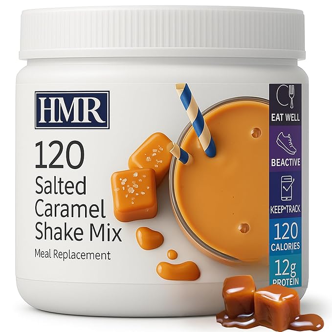 HMR 120 Shake Meal Replacement Powder | Salted Caramel Shake Mix to Support Healthy Weight Loss |