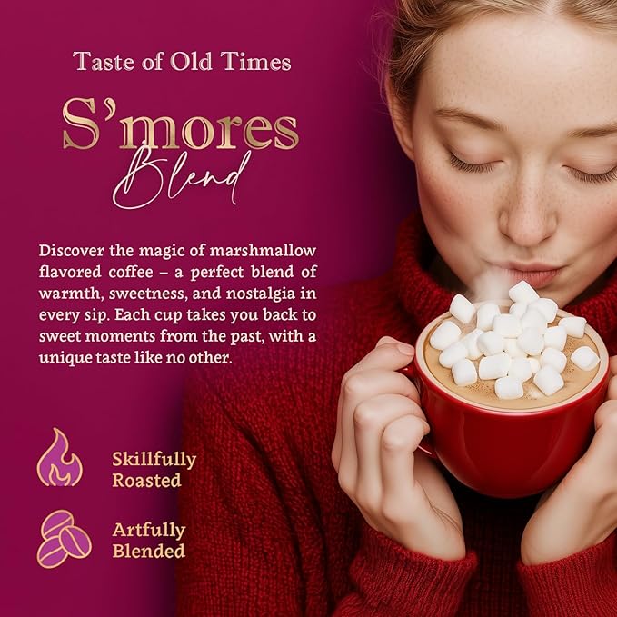 Flavored Ground Coffee ??S'mores, 100% Arabica, Single Origin, Medium Roast, USDA Organic