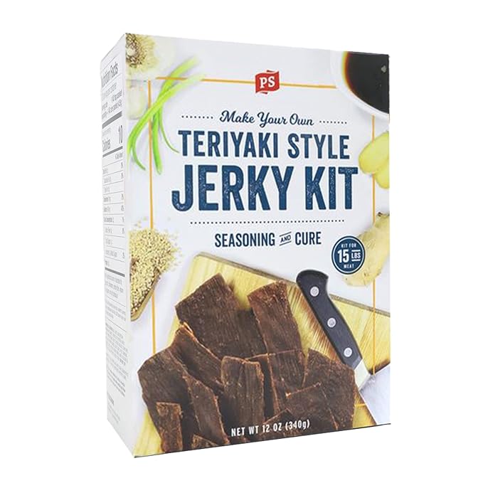 PS Seasoning Jerky Seasoning and Cure Kit (Teriyaki) - Award-Winning DIY Beef Jerky Making Kit with