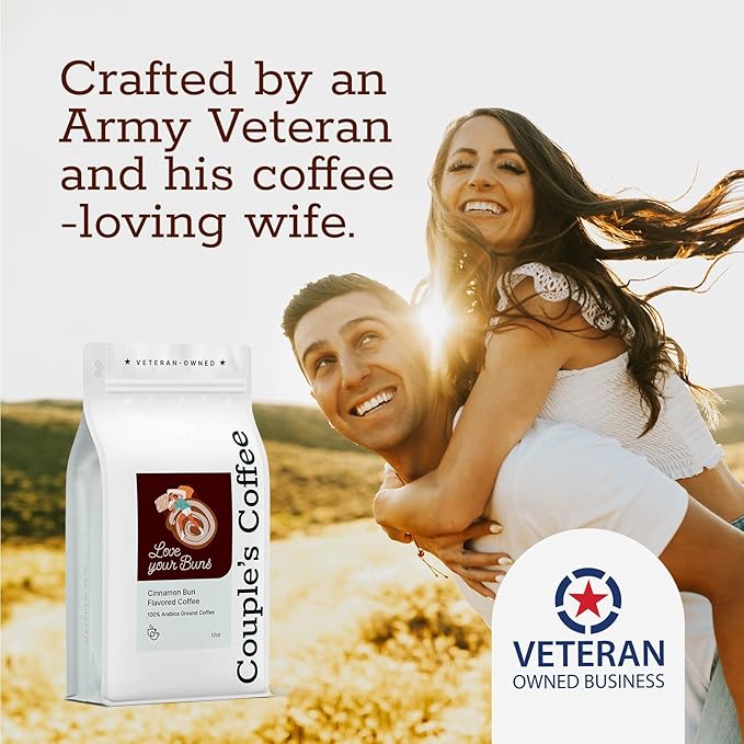 Couple?™s Coffee Ground Coffee | Gives Back to Military Families | Love Your Buns | Medium Roast