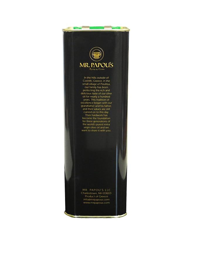 Mr. Papou's | Extra Virgin Olive Oil | First Cold Pressed | Family Owned | Harvested in Greece | 3