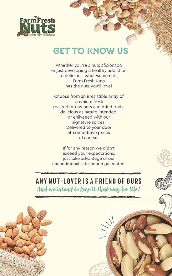 Deluxe Mixed Nuts Raw Natural Unsalted (No Shell) - Compares To Organic Almonds, Walnuts, Cashews