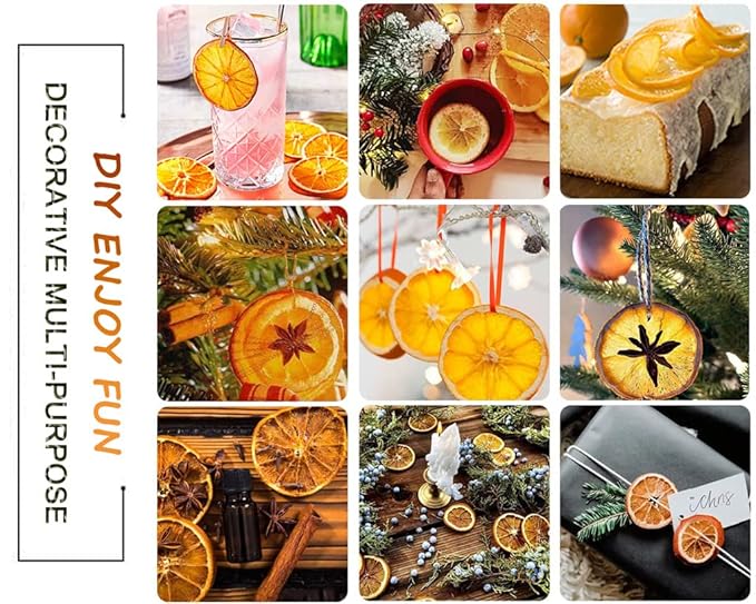 Dehydrated Orange Slices,10.58oz / 300g, Dried Orange Slices Sugar Free Natural Fruit for