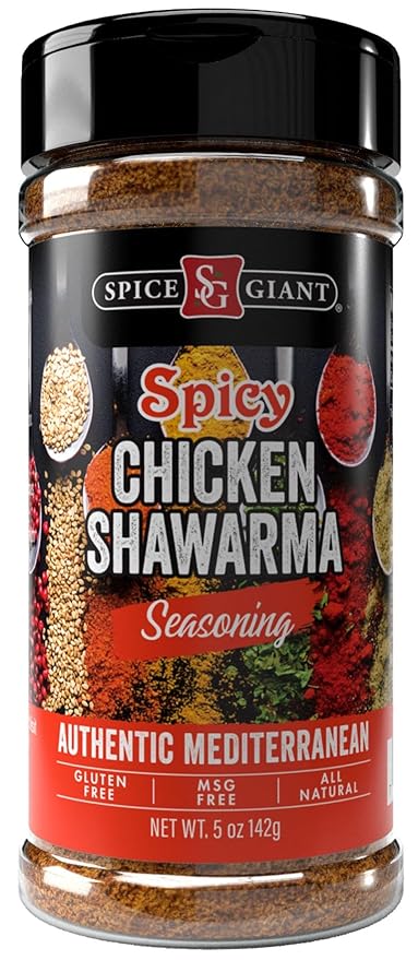 Spicy Chicken Shawarma Seasoning 5 oz | Shawarma Spice Blend | All Purpose, All Natural, Authentic