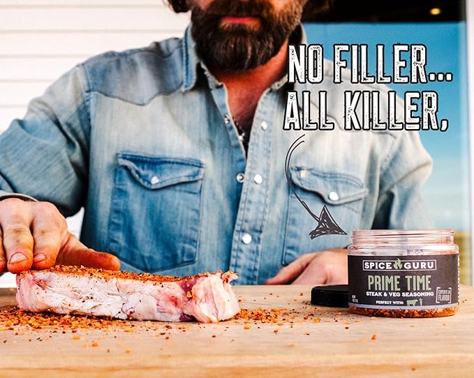 Spice Guru BBQ Rub Set - 4 Flavor BBQ Seasoning/Rubs Great FathersDay Gifts for Dad or Husband