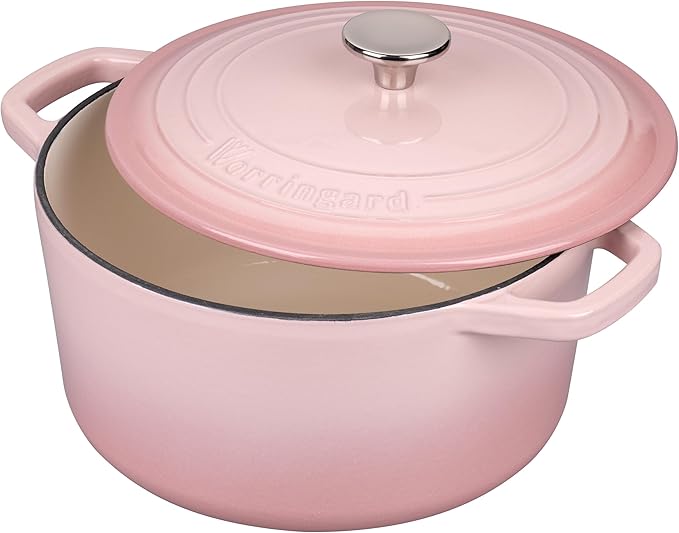 Enameled Cast Iron Dutch Oven Pot with Lid, for Bread Baking, Round Bread Oven- include Sourdough