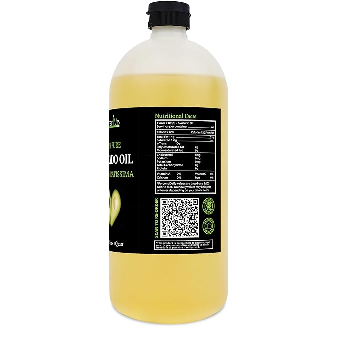 GreenIVe Avocado Oil Naturally Grown 100% Pure Natural without Additives, Clean, Cold Pressed