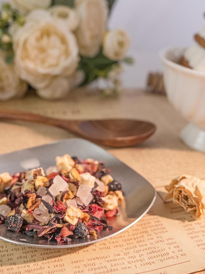 TeeLux Blueberry Hibiscus Tea Bags, 5g/bag, Hibiscus with Cranberry, Blueberry, Peach, Apple