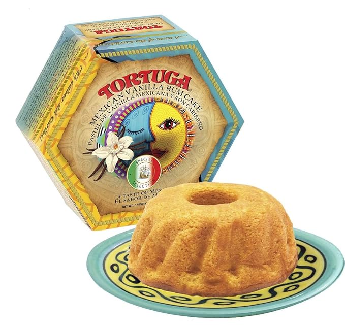 TORTUGA Caribbean Mexican Vanilla Rum Cake - 4 oz Caribbean Rum Cake - The Perfect Premium Gourmet