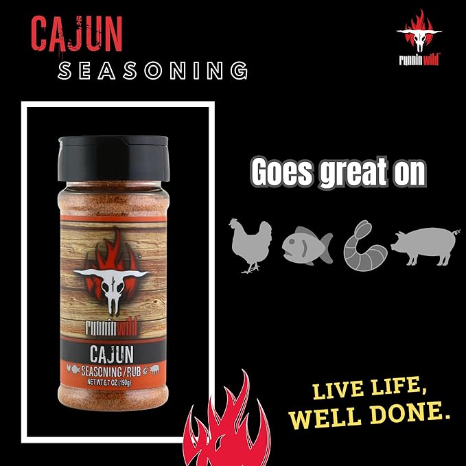 Gourmet Cajun Seasoning | No Artificial Flavors, No MSG added | Premium Cajun Rub for Chicken