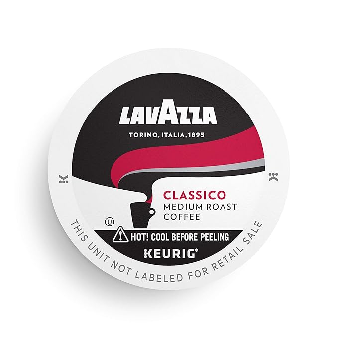 Lavazza Classico Single-Serve Coffee K-Cup짰 Pods for Keurig짰 Brewer, Medium Roast, Caps Classico
