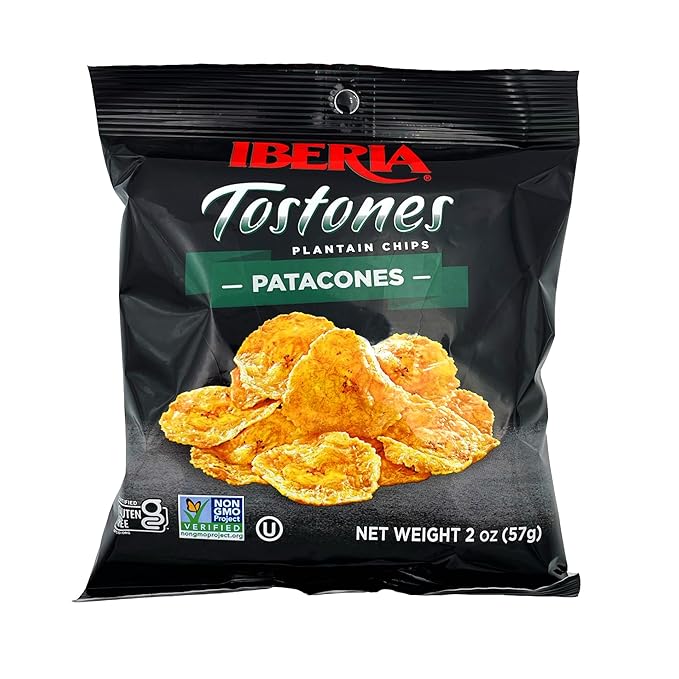 Iberia Tostones Plantain Chips, 2 Ounce (Pack of 24)