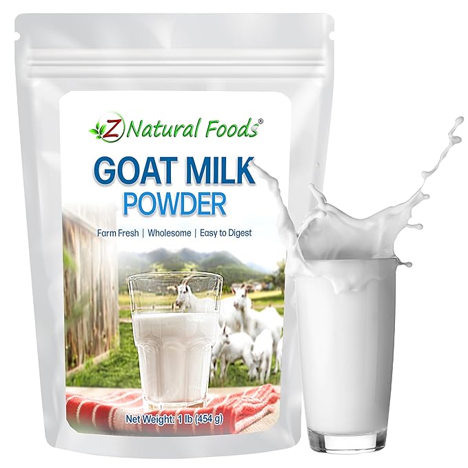 Z Natural Foods Goat Milk Powder - Pure Netherlands Full Cream Milk, Powdered Goat Milk, Highly