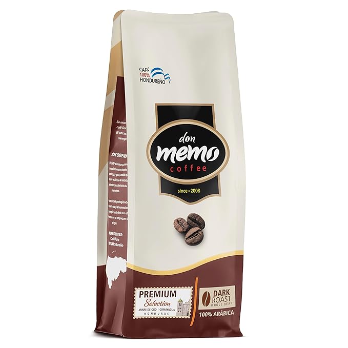 Don Memo Honduras Single-Origin Dark Roast Coffee Beans ??Low Acid, Shade-Grown Arabica (Whole