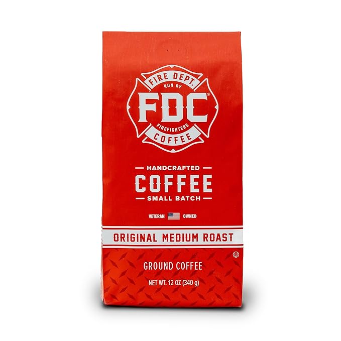 Fire Department Coffee - Gives Back to Firefighters - Balanced & Smooth Original Medium Roast