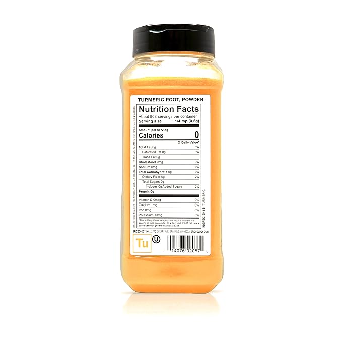 Spiceology ??Turmeric Root Powder ??Ground Turmeric Spice for Curries, Rice, Marinades, Golden