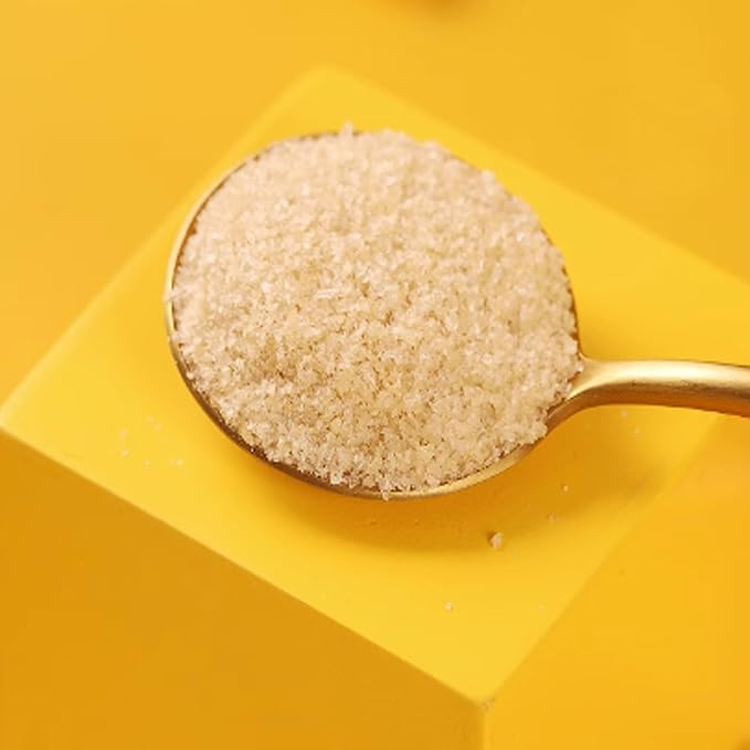 MOORCHOCO Yellow Rock Sugar for Pho, Medium-Sized (Small sized particles 14.1oz)