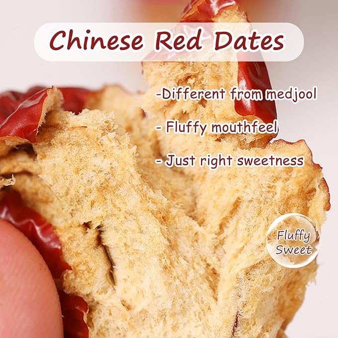 KachiKachi Jujube Dates Pitted-1.1lb/500g/, Big | Sweet | Dried Jujube Fruit Chinese Red Dates