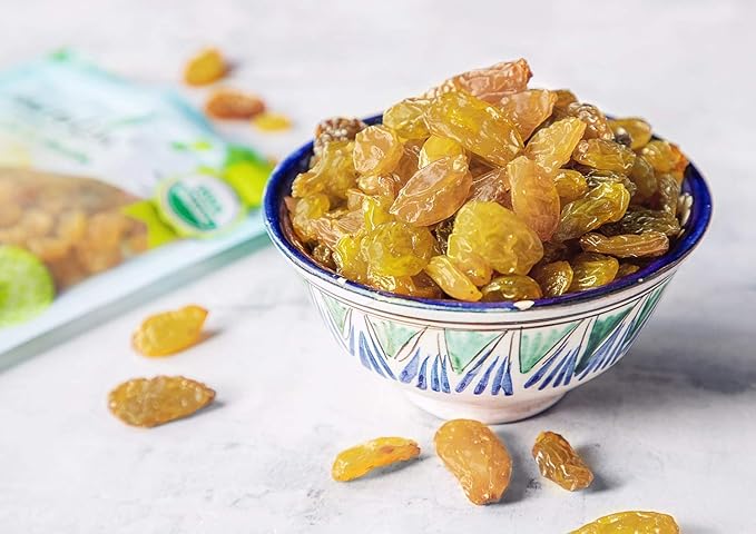 Food to Live California Jumbo Golden Raisins, 12 Ounces ??Seedless, Sun-Dried, No Added Oil, No