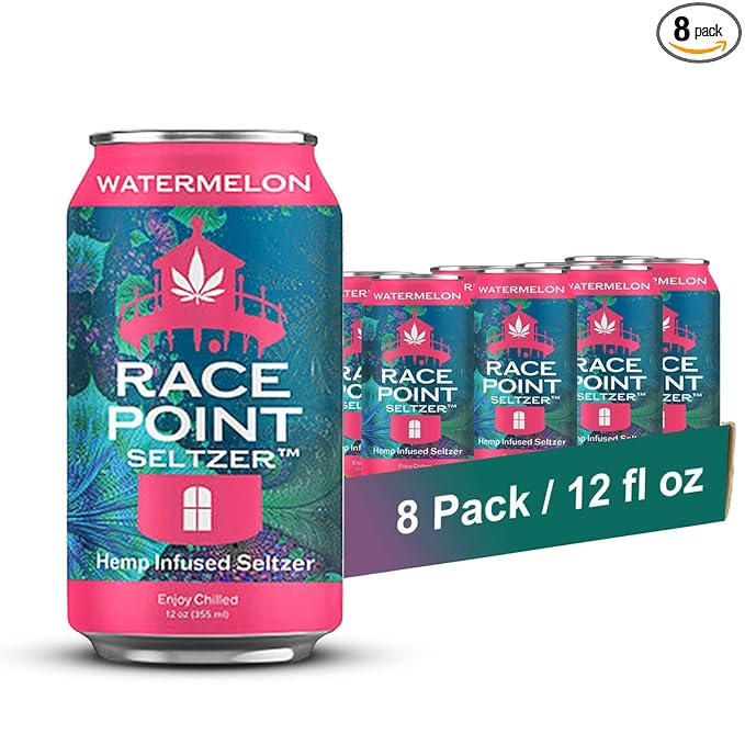 Race Point Seltzer Infused Sparkling Flavored Water ??All-Natural Flavor Drink- Refresh, Relax