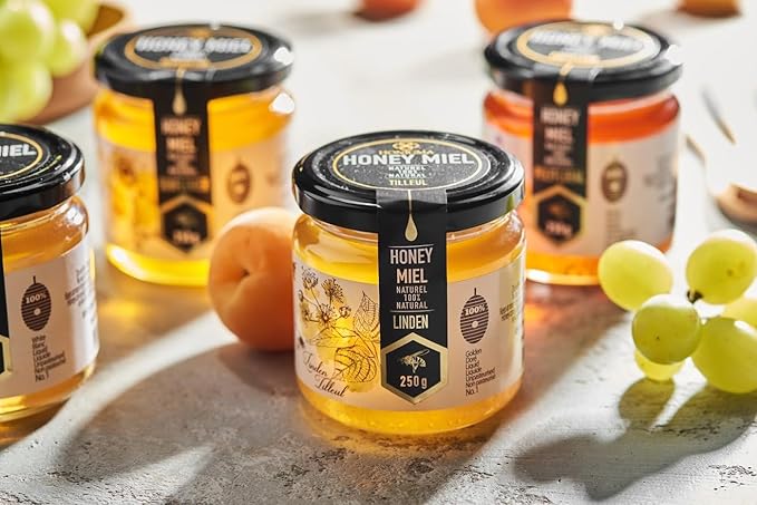 HONIGMA® Raw Linden Honey | Exquisite Taste | 100% Pure | Unpasteurized | Unfiltered | Partially