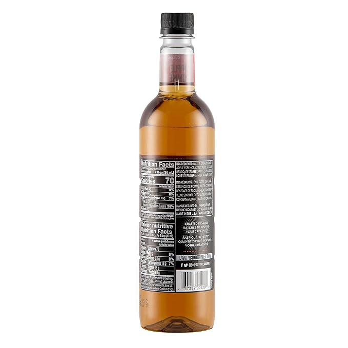 DaVinci Gourmet Classic Apple Syrup, 25.4 Fluid Ounces (Pack of 4)