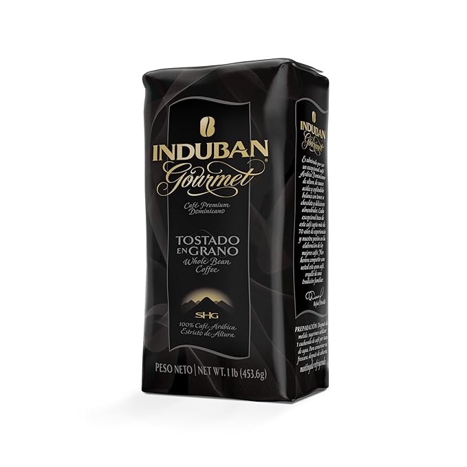 Induban Gourmet, 16 oz Bag, Whole Bean Coffee, Medium Roast - Premium 100% Arabica Coffee from the