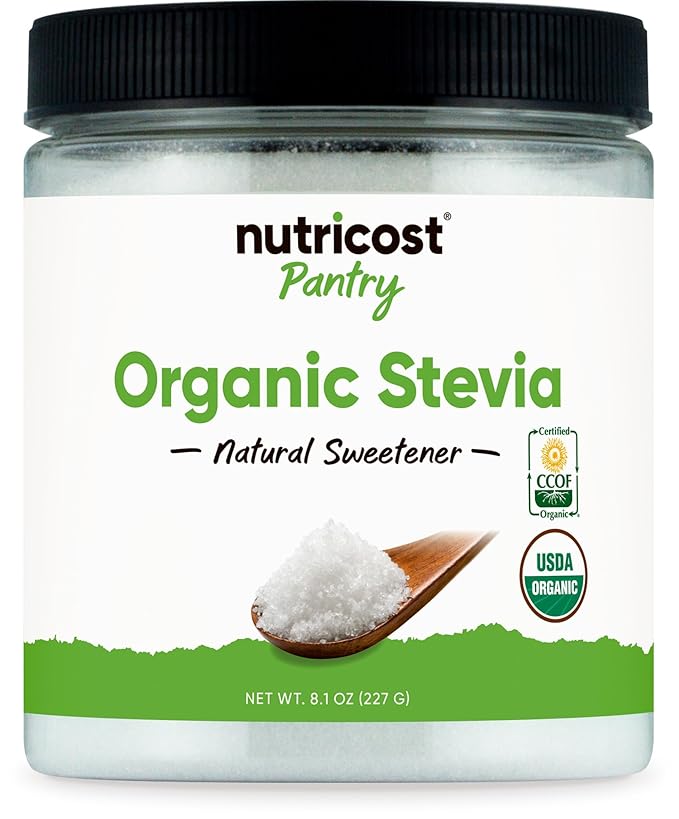 Nutricost Pantry Organic Stevia, Natural Sweetener 8 oz - GMO-Free, Gluten-Free