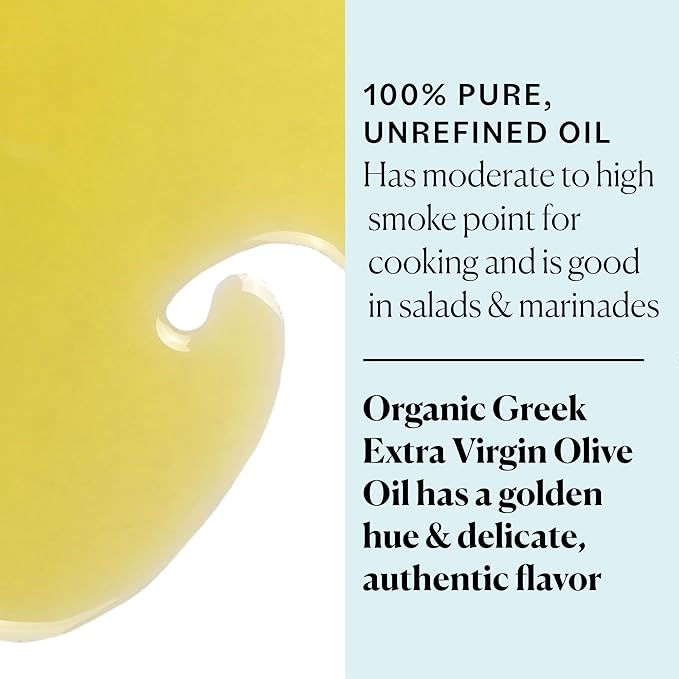 Sky Organics - Organic Extra Virgin Olive Oil, 16 fl oz - Cold Pressed & Unfiltered - Bright