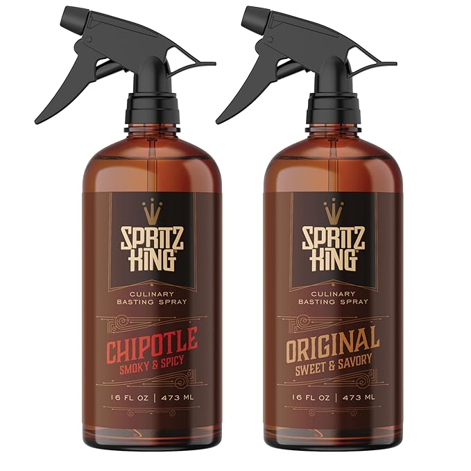 Spritz King Culinary Basting Spray: For Grilling, Smoking, Air Frying - Delicious Dark Bark