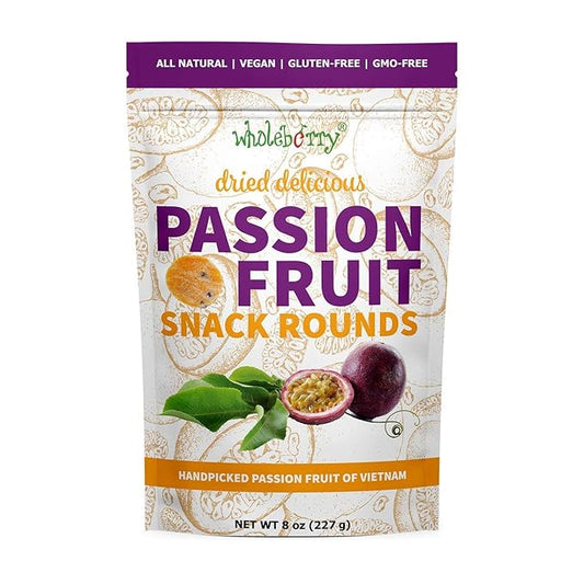 Naturally Delicious Dried Passion Fruit Maracuja 8-oz Bags, No Added Chemicals, No Added Colorings