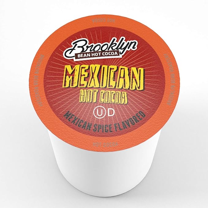 Brooklyn Beans Mexican Cocoa Hot Chocolate Pods,Compatible with K Cup Brewers Including 2.0, 40