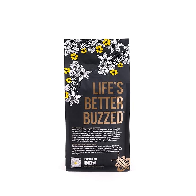 Better Buzz Costa Rica Medium Roast Whole Bean Coffee 12oz.