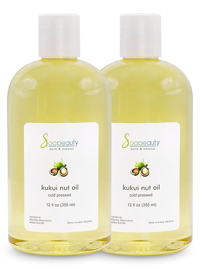 Soapeauty Kukui Nut Oil | 100% Pure & Natural | Cold Pressed | Moisturizing Oil for Skin, Hair, and