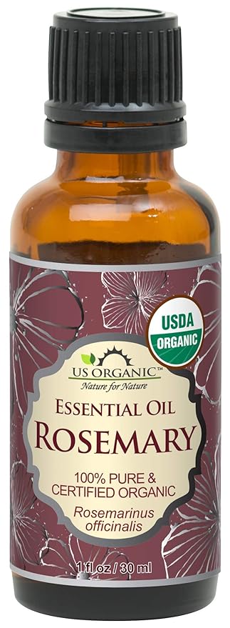 US Organic 100% Pure Rosemary Essential Oil, USDA Certified Organic 100% Pure, Steam Distilled, for