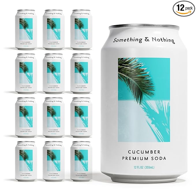 Something & Nothing Flavoured Sparkling Water - Lightly Carbonated, Full Flavoured with Added Grape