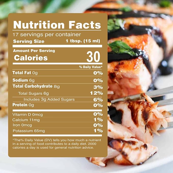 De La Rosa Balsamic Glaze, Vegan, Kosher, Non-GMO & Gluten Free, Great for Salad Dressing